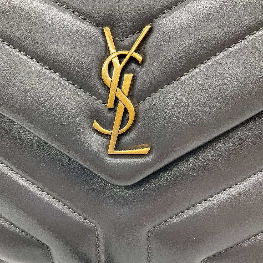 Saint Laurent Grey 2021 Loulou Leather Toy Mini Bag - Picture 2 of 16